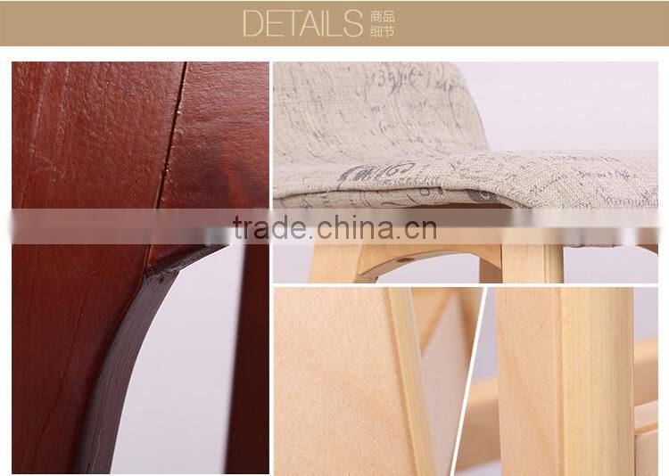 Fabric barstool,pu seat barstool,Rustic style Barstool,Barchair,Solid wood barstook,Bentwood barstool