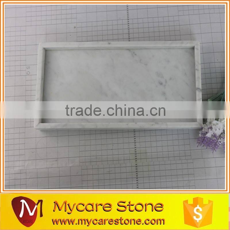 30x16x3cm honed natural nero marquina black marble tray