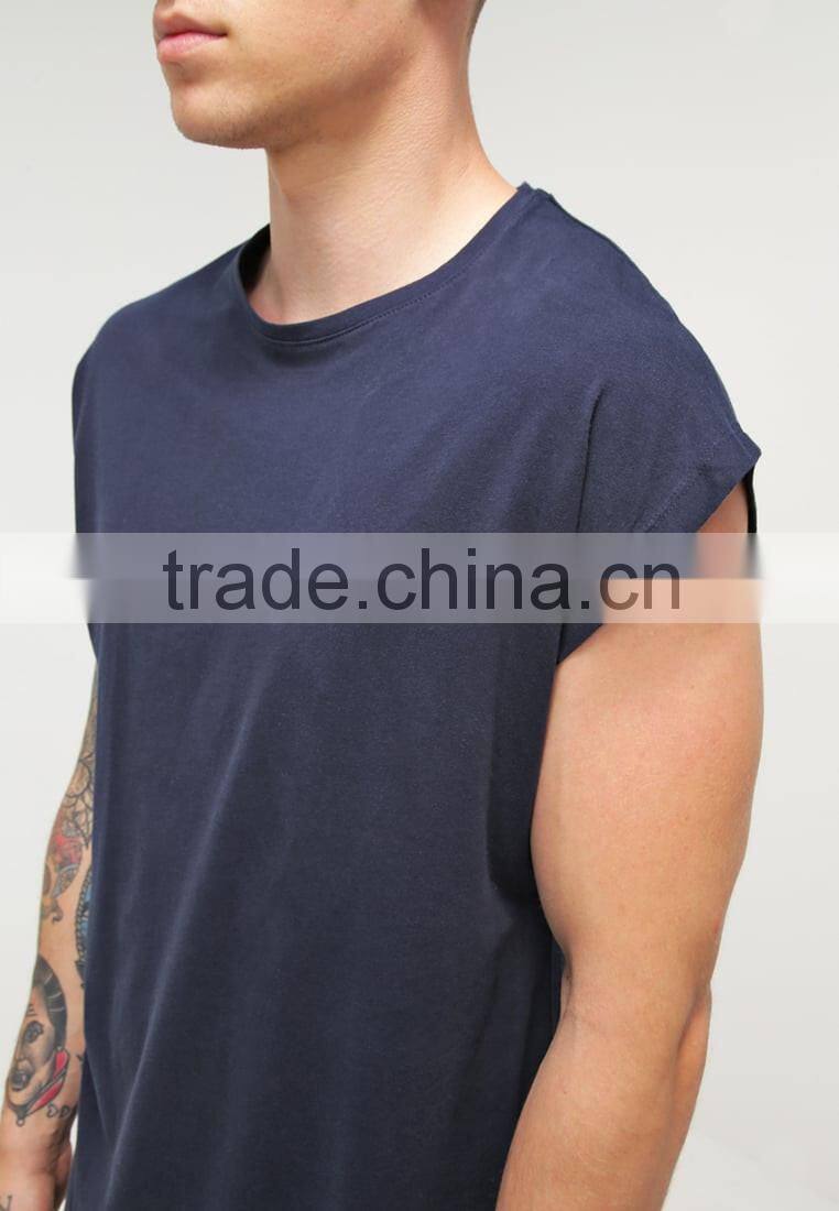 High Quality Crew Neck Preshrunk Combed Cotton Screen Printed Elongated Men white t shirt t-shirt