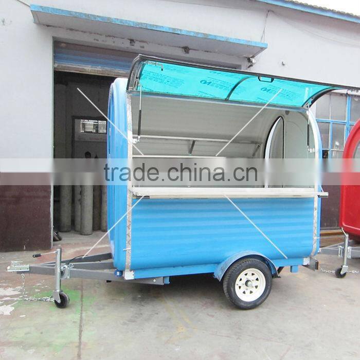 Multi-function electric street food vending cart for sale specialized design mobile hamburger vending trailer