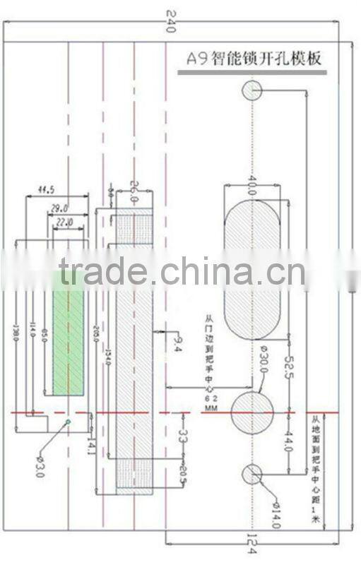 Factory supply rf card operated lock with free software(2014 new design)
