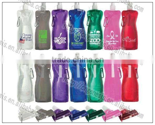 1 litre collapsible water bottle /sports foldable water bottle
