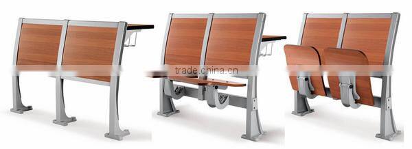 Aluminum student amphitheatre table and chair