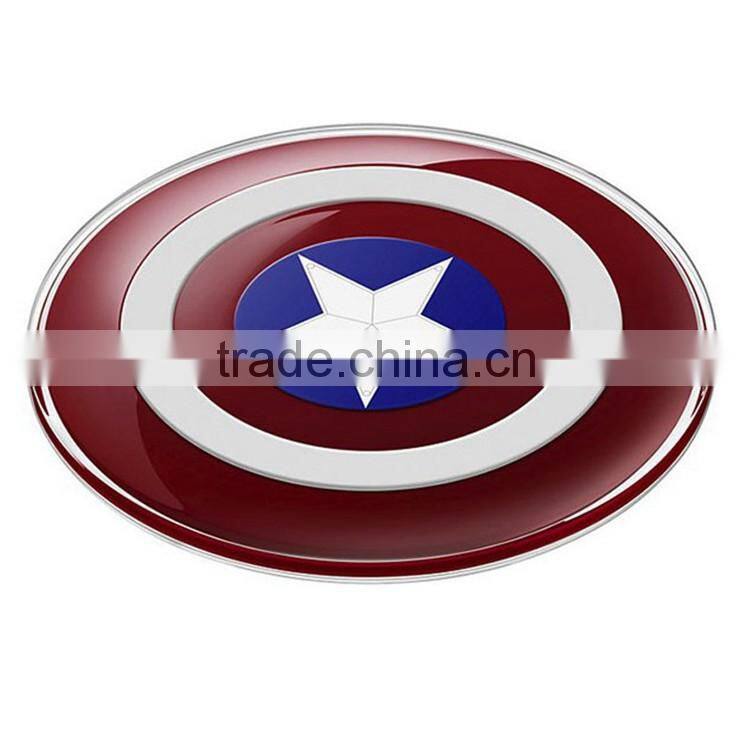 For Samsung Galaxy s6 Wireless Charger Pad Mini Charger Pad for Qi-abled Device Cellphone Charger with Retail Packing Box