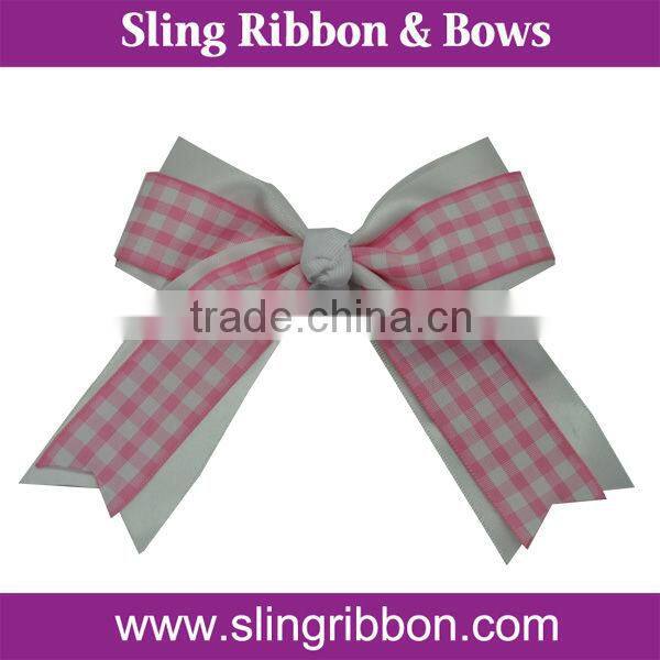 2015 Handmade Plaid ribbon Barrettes Hair Clips For Women
