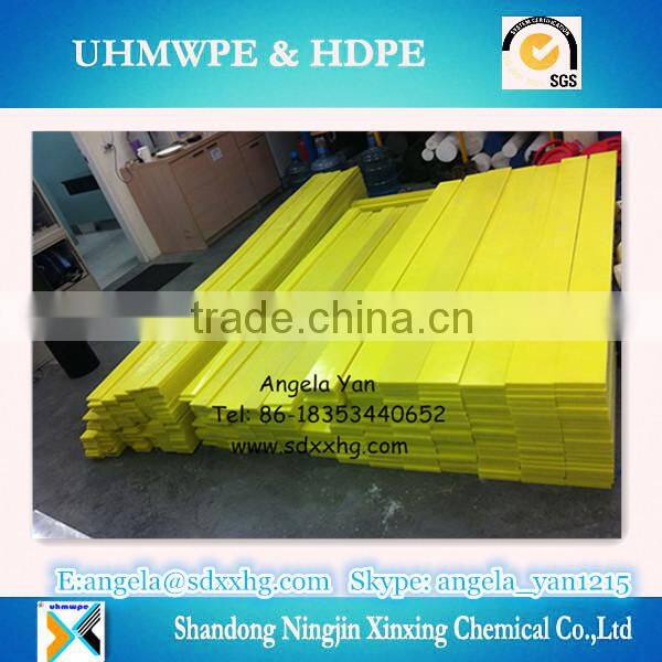 price of HDPE high density polyethylene panel/board/wear strip/ polyethylene wear strip