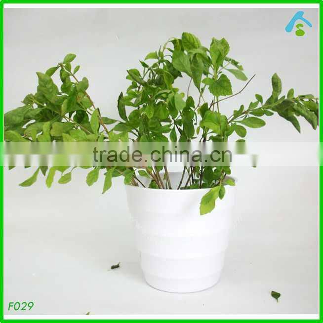 white balcony pot , white plant pots