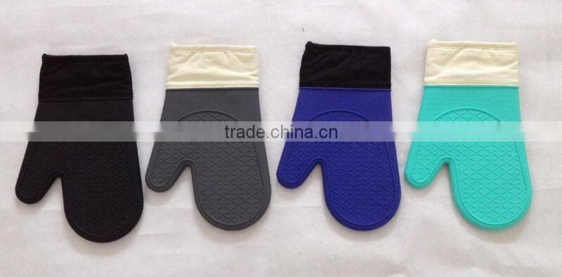 silicone oven mitt / waterproof/heat resistant silicone glove