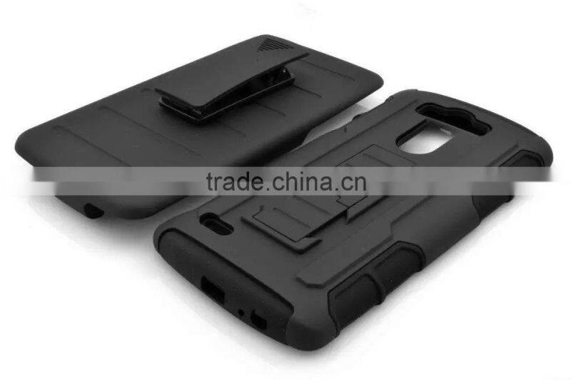 Fashion Black Anti-Shock Hybrid Combo Case Hard PC + TPU Back Cover for LG 3 4