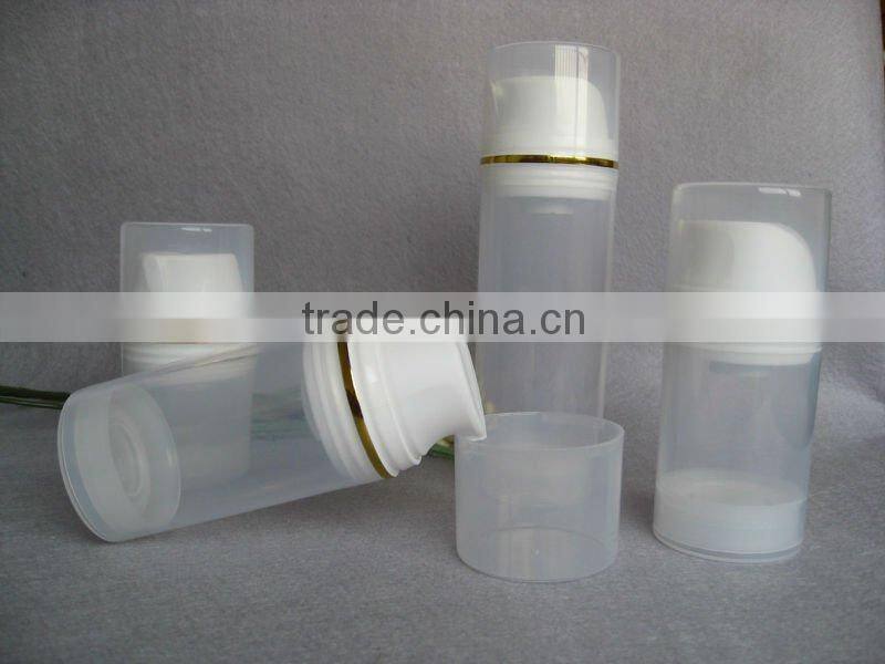 150ML large airless body lotion bottle with clear color