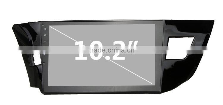 10.2 inch Android 4.4.4 Stereo for Corolla 2014 GPS 1024*600 1.6G CPU Radio headunit free map GPS navi browser navi
