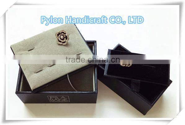 Luxury custom design plastic cufflink gift box wholesale