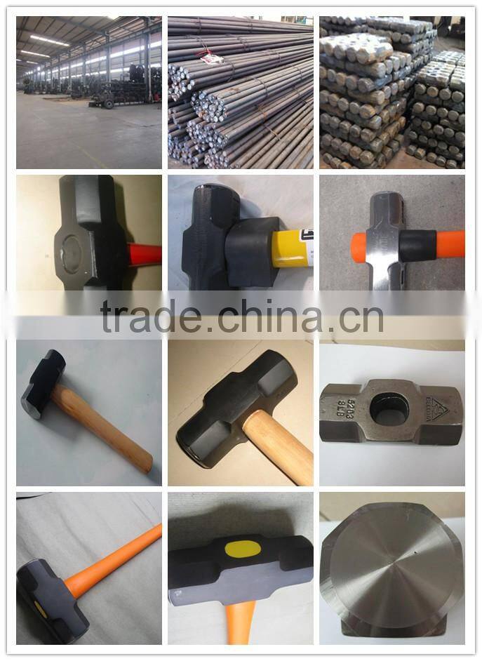 steel forged hammer with wood handle