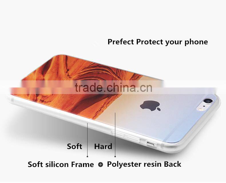 Senkang supply bulk mobile phone case with nice scenery for apple iphone 6s/6plus