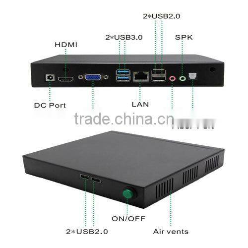 Thin Client 8G RAM 320G HDD Pentium Baytrail Mini Itx PC J2900 with Baytrail Quad-core CPU support SIM Card Mini PC With Fan