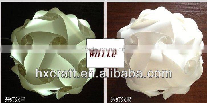 New Creative Ceiling Pendant DIY IQ Jigsaw Puzzle Lamp Shade Kit