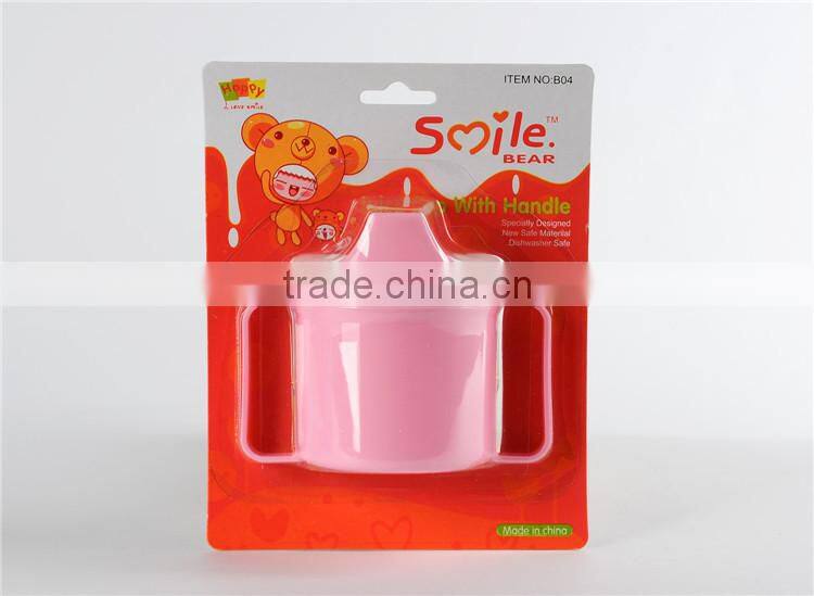 Water drinking two handle baby cup with lid