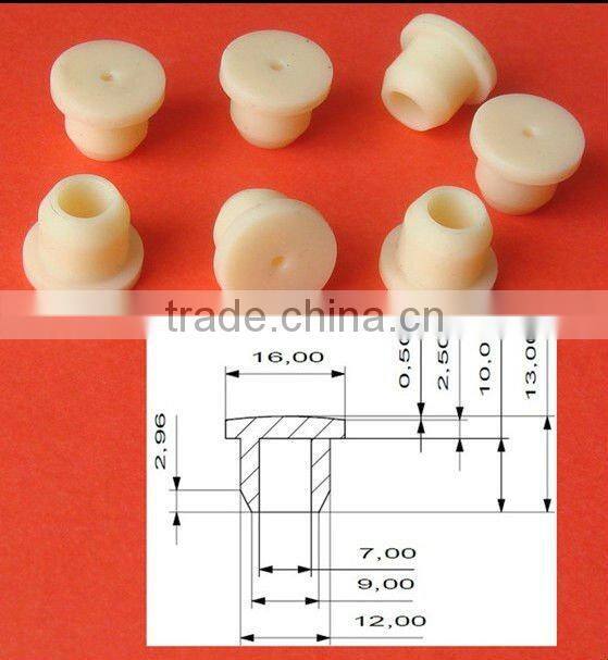 Silicone plug silicone rubber stopper silicone stopper rubber stopper of silicon syringe rubber stopper