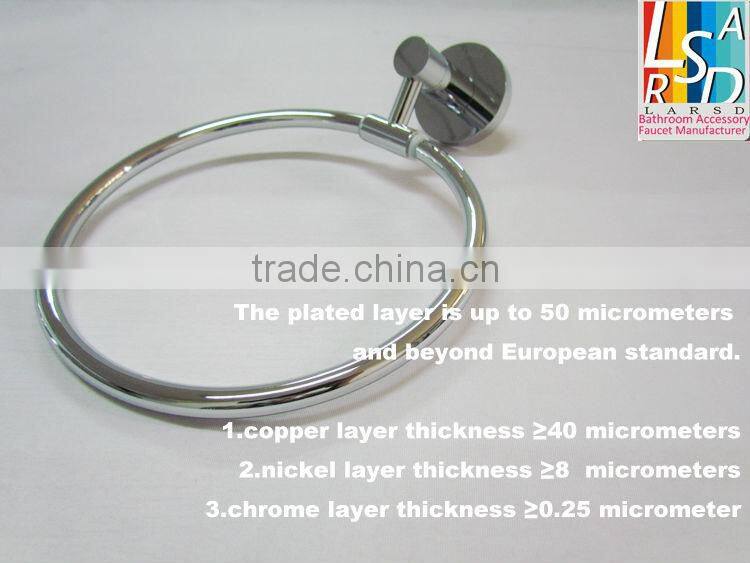 bathroom wall mounted brass towel ring