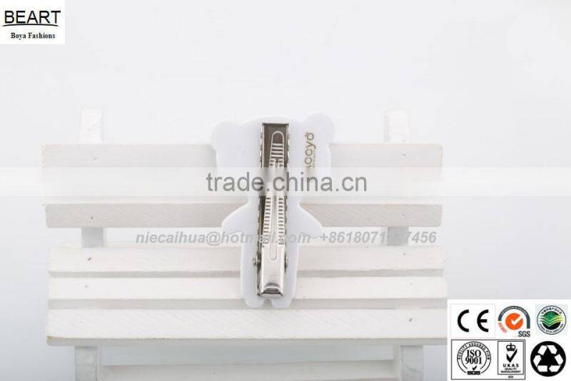 Cute bear Shape Different Color Hair Clips Barrettes 2015 new arrival graceful hair accessories for party fashion hair accessory