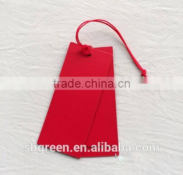 High-grade red printing website swing tag