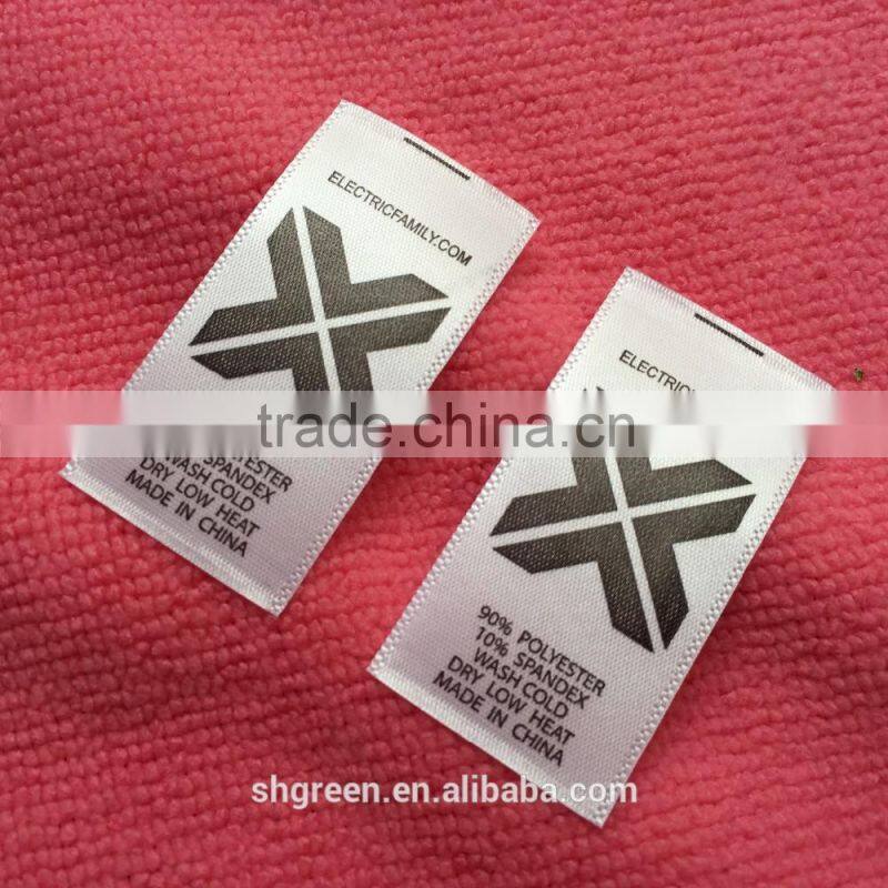 Fashion collection trousers taffeta printed labels