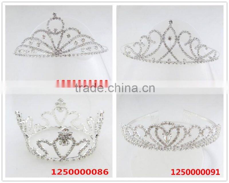 Trendy America style flower pearl lady crown