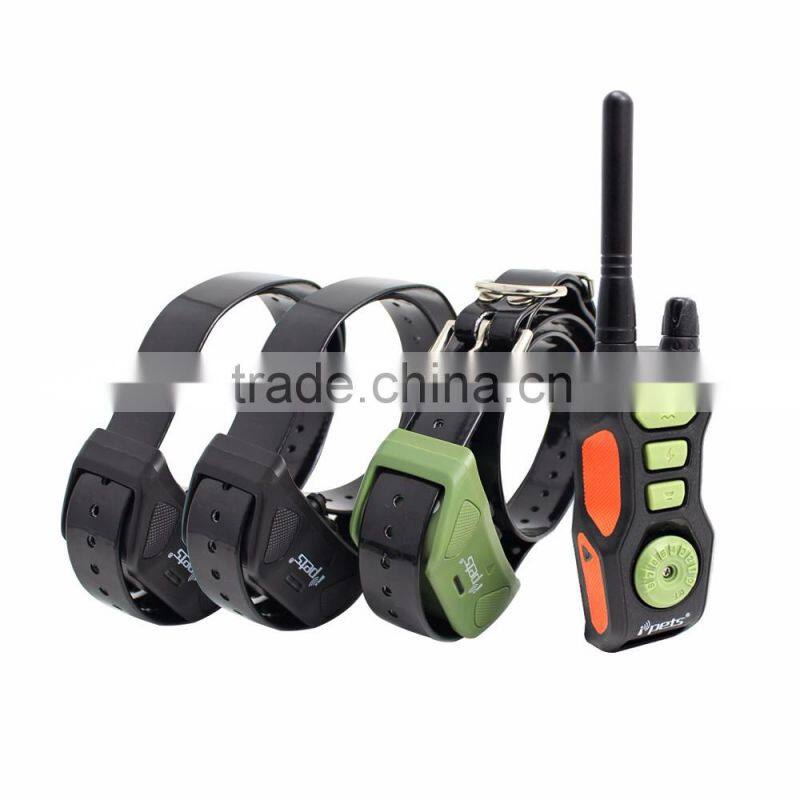 Ipets PET618-3 800M Waterproof Vibration Beep Dog E Collar For 3 dogs