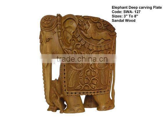 sandalwood elephant,elephant in sandalwood,carved sandalwood elephant