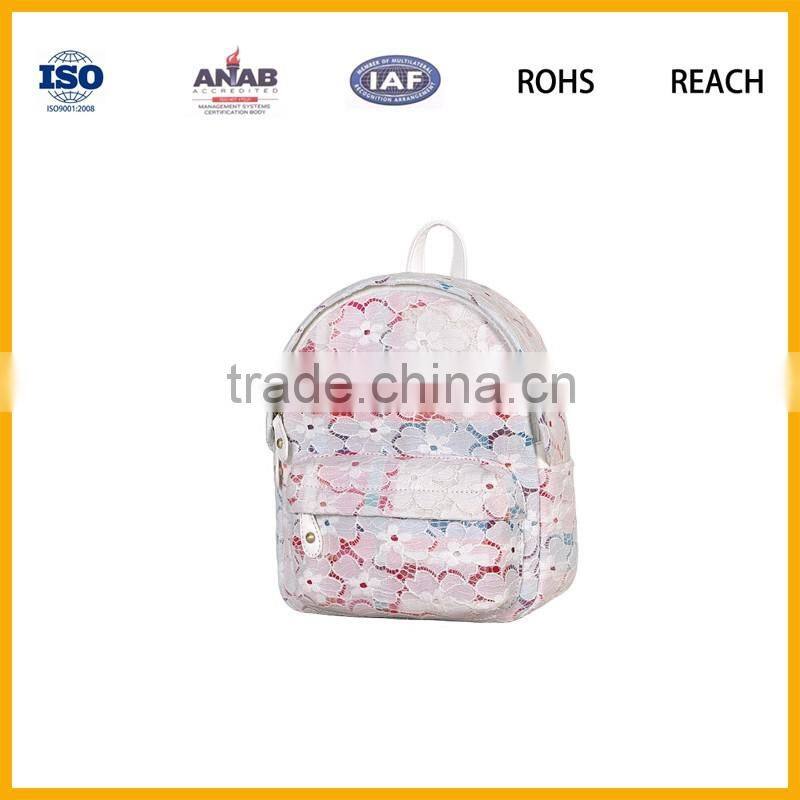 Leading Manufacturer Korean Designer Girls Bag Backpack Schoolbag Leisure Bag