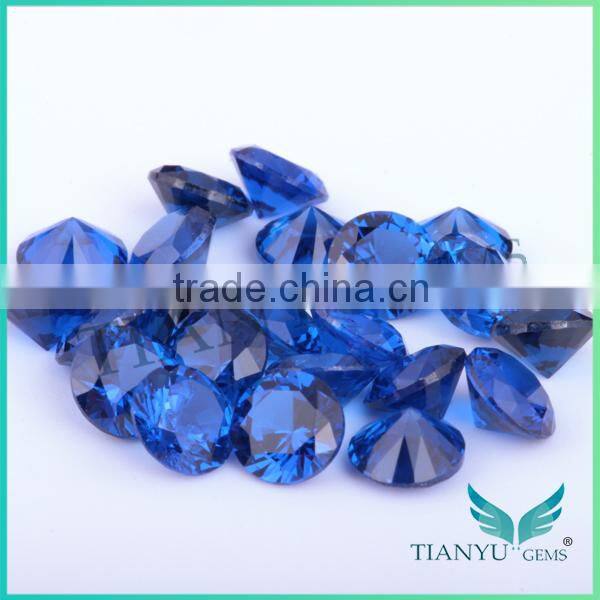 1.0mm-3.0mm round shape 113# deep blue in Burma synthetic spinel gemstone
