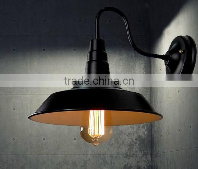 Industrial Metal Wall Lamps In Black
