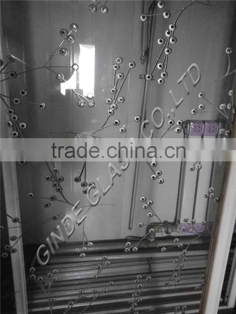 tranparent interior glass titanium door glass