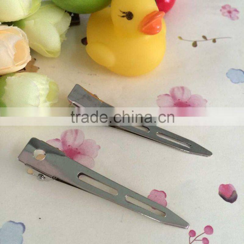 Metal Hair Clips Single Prong Alligator Kit bow girl kid craft trim