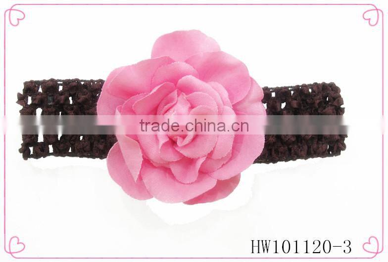 Silk flower headband hairbands for babies,baby hair accessories