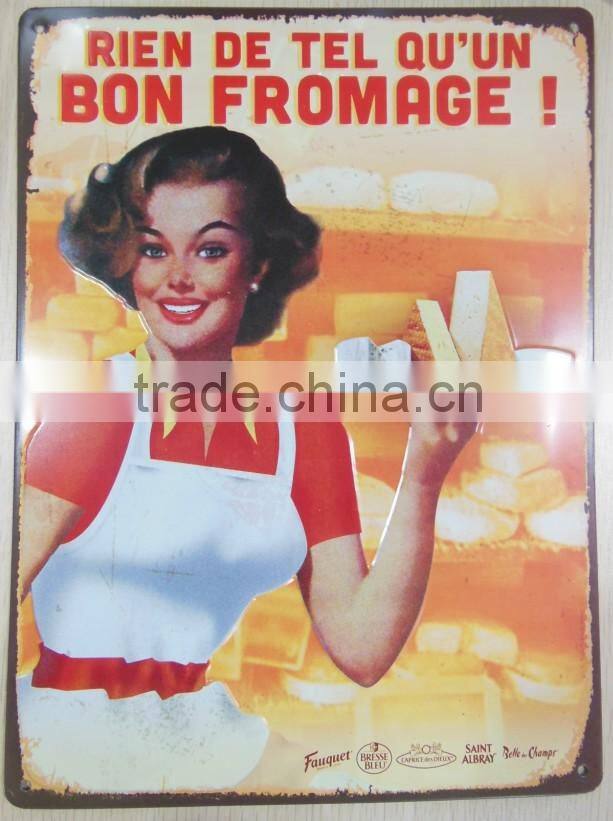outdoor advertising tin sign