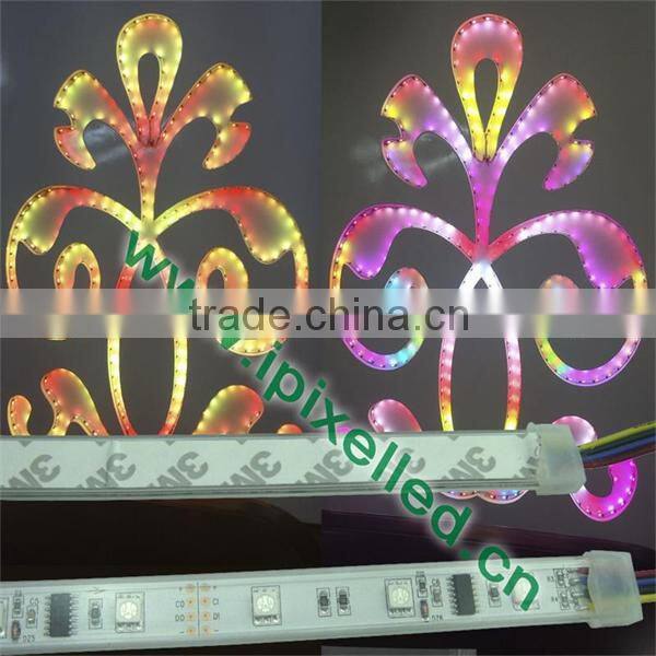 white pcb 5v ws2801 led strip light 36leds/m