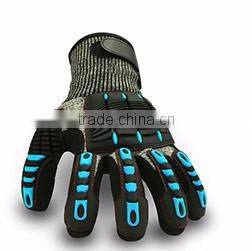 QL black nitrile coated gloves mechanical work gloves