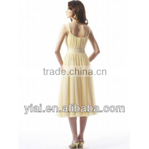 WW0090 Plum Chiffon Bridesmaid Dress