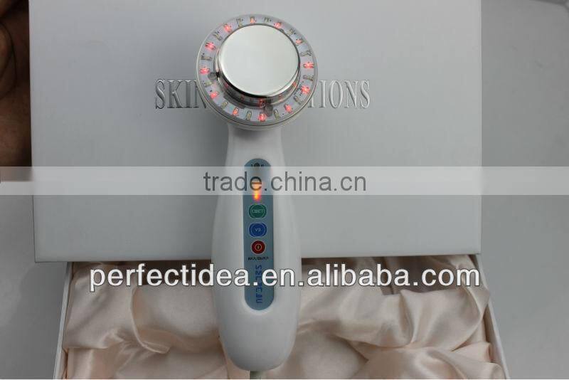BP-009 portable 1mhz ultrasonic red light therapy for skin beauty device
