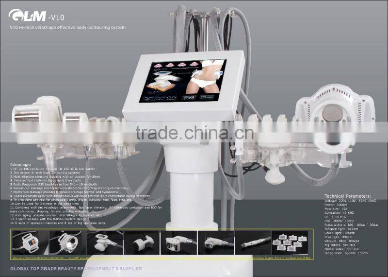 Supersonic operation system body shapping vacuum liposuction weight loss rf machine