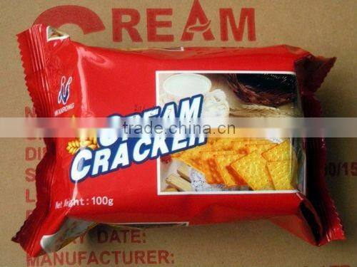 100g/pack cream cracker biscuit