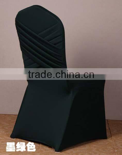 LGC037 red ruffled universal spandex chair cover