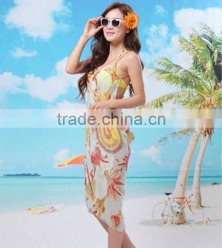 New Sexy Open Back One Piece Wrap Beach Dress Swim Wear Bikini Cover Up Summer Dress Online