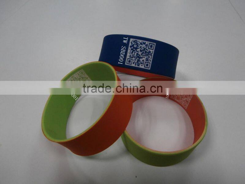 Hot New Products for 2014 Qr code Silicon bracelet QR Silicon Wristband