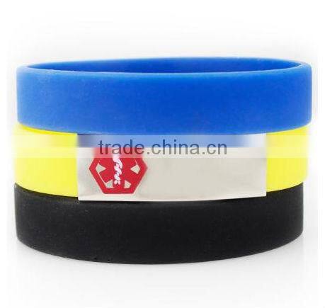 Factory custom make custom medical id wristbands for cyclists
