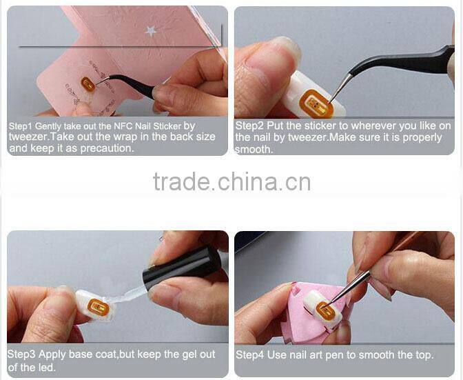 Flash Smart NFC nail sticker smart LED nail light stickers