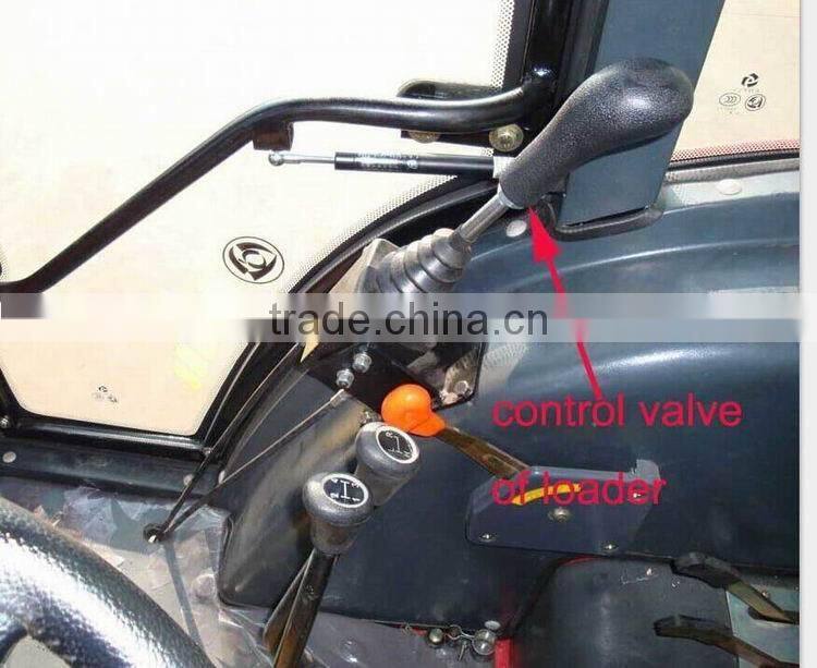 china 4x4wd farm tractor with loader and forks