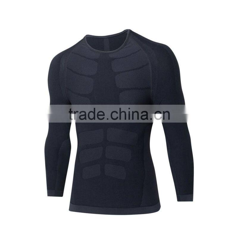 2017 New design dry fit long sleeve man sport fitness t-shirts, running t-shirts, custom sportwear