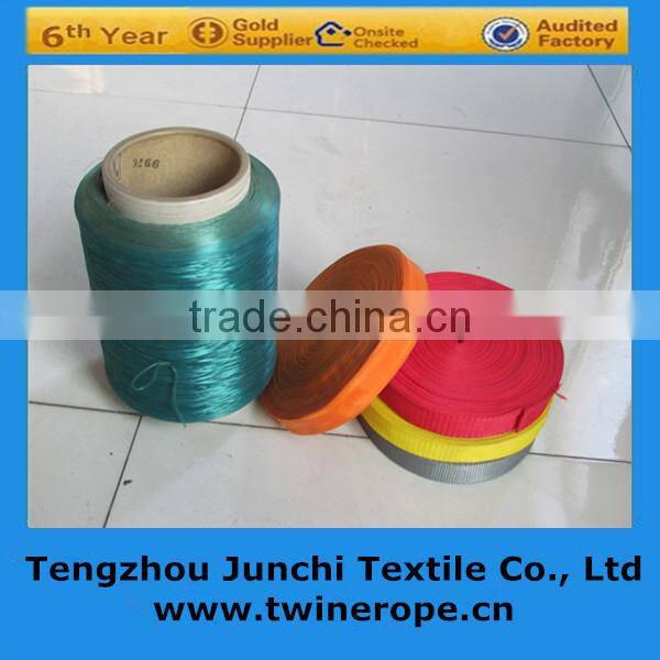High strength tape-colored pp filament yarn